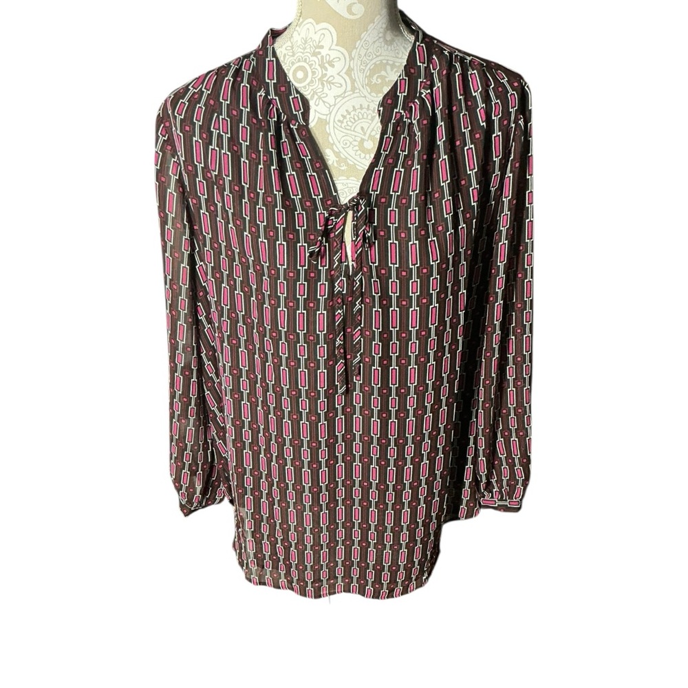 Lane Bryant Geometric Print Blouse Size 14 — NWT - Picture 6 of 12
